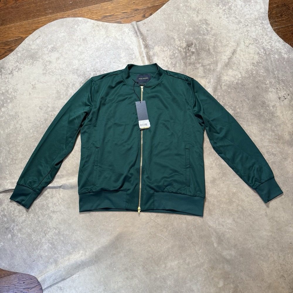 Good Counsel Jacket Mens Size XL Green‎ Reed Track Athleisure